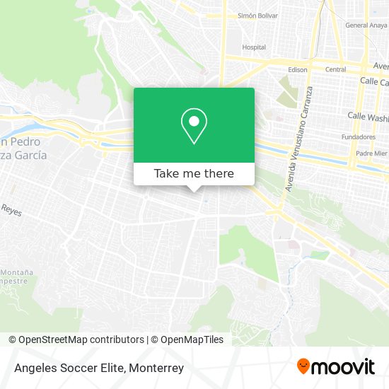 Angeles Soccer Elite map