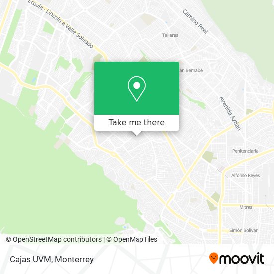 Cajas UVM map