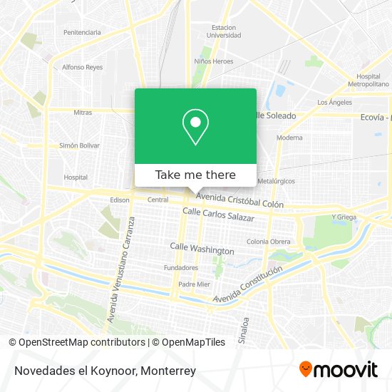 Mapa de Novedades el Koynoor