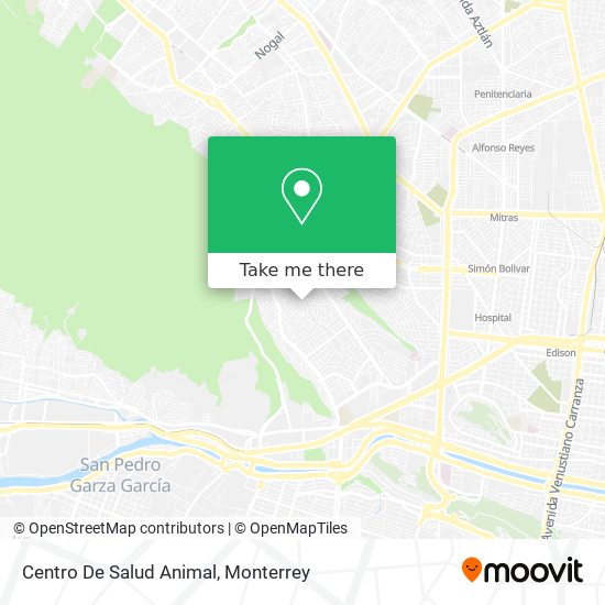 Centro De Salud Animal map