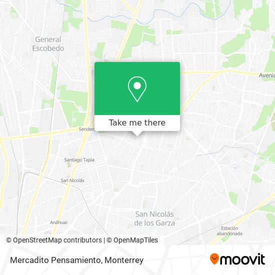 Mercadito Pensamiento map