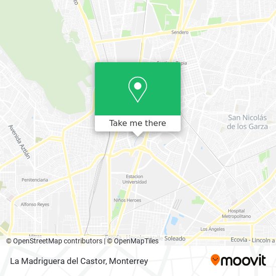 La Madriguera del Castor map