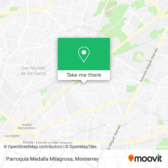 Mapa de Parroquia Medalla Milagrosa