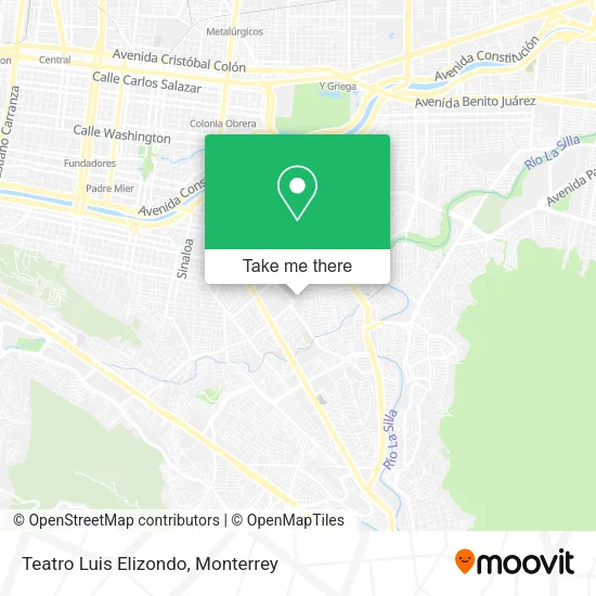 Teatro Luis Elizondo map