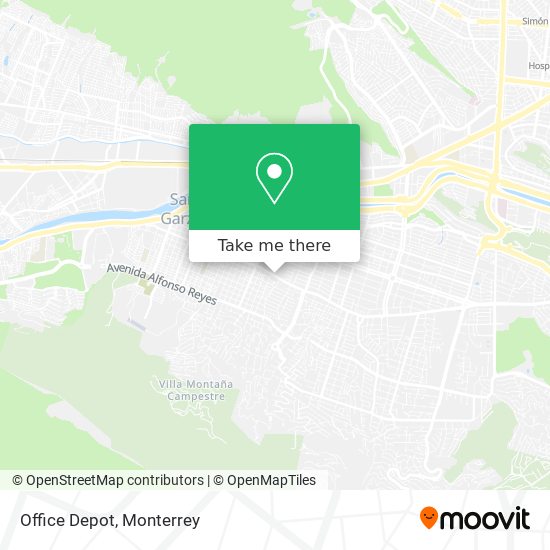 How to get to Office Depot in San Pedro Garza García by Bus?