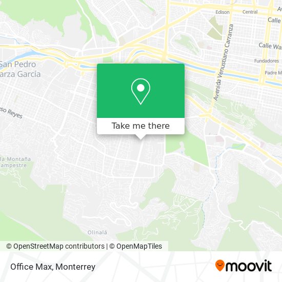 How to get to Office Max in Monterrey by Bus?