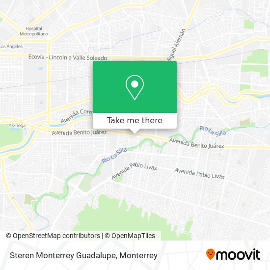 Steren Monterrey Guadalupe map