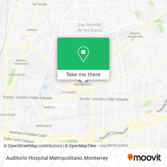 Auditorio Hospital Metropolitano map