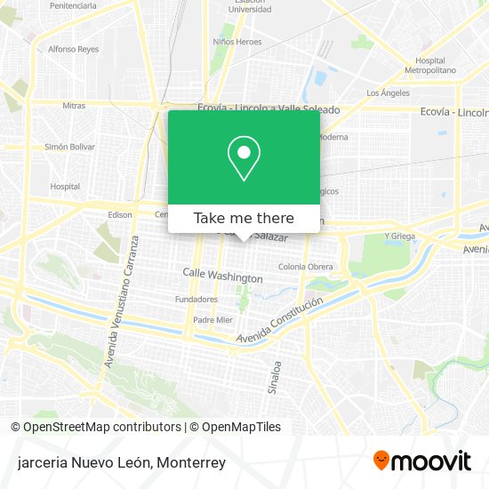 jarceria Nuevo León map