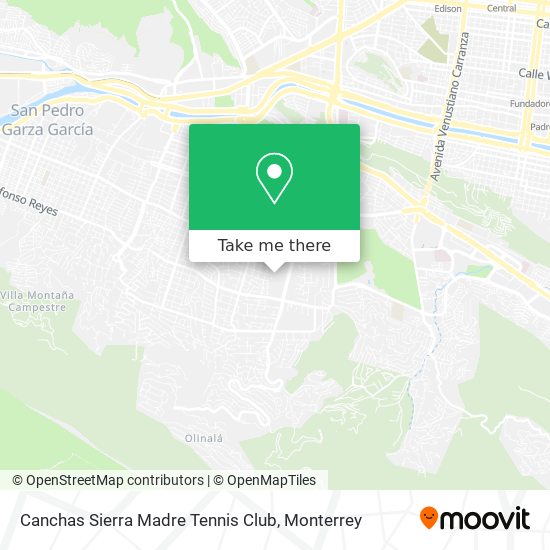 How to get to Canchas Sierra Madre Tennis Club in Monterrey by Bus?