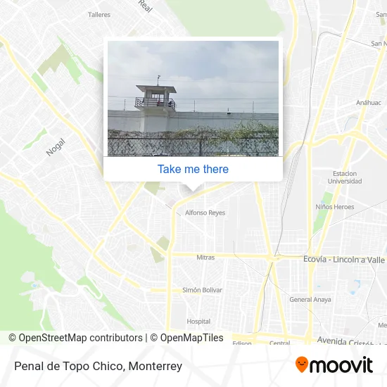 Penal de Topo Chico map