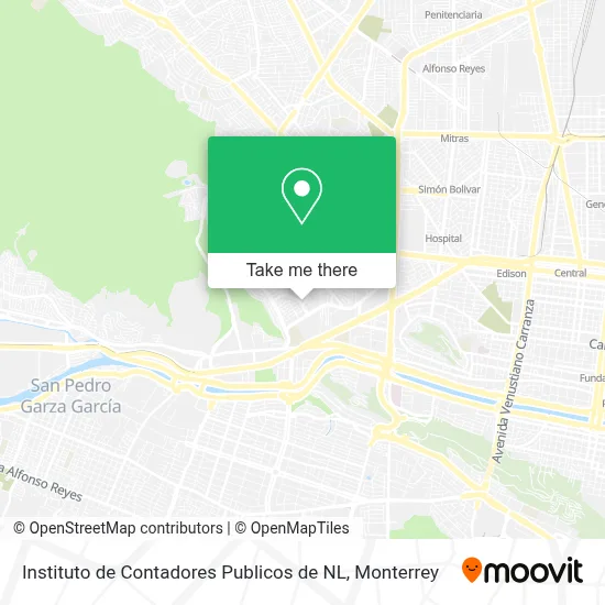 Instituto de Contadores Publicos de NL map