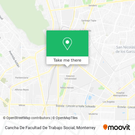 Cancha De Facultad De Trabajo Social map