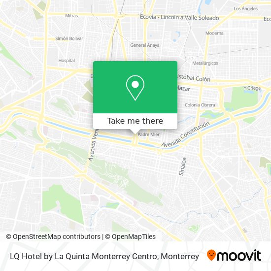 Mapa de LQ Hotel by La Quinta Monterrey Centro