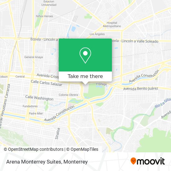 Arena Monterrey Suites map