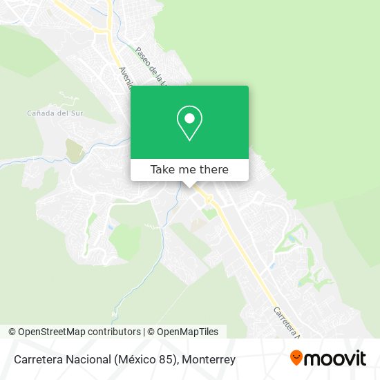 Carretera Nacional (México 85) map