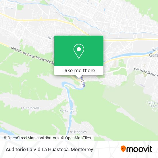 Auditorio La Vid La Huasteca map