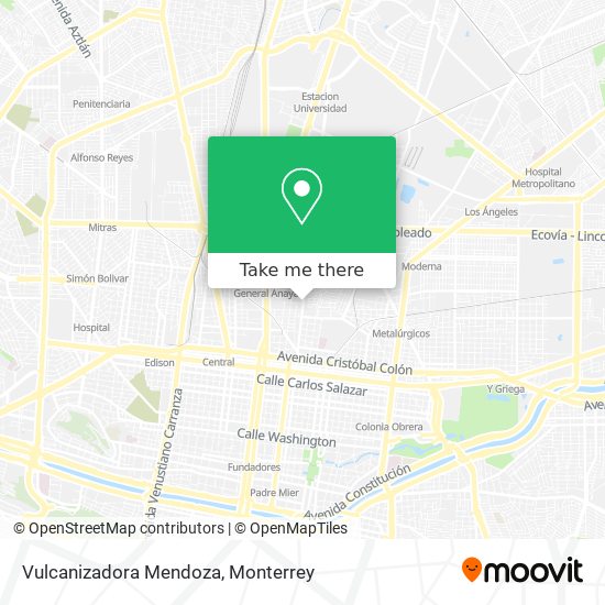 Mapa de Vulcanizadora Mendoza