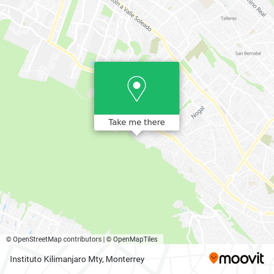 Mapa de Instituto Kilimanjaro Mty