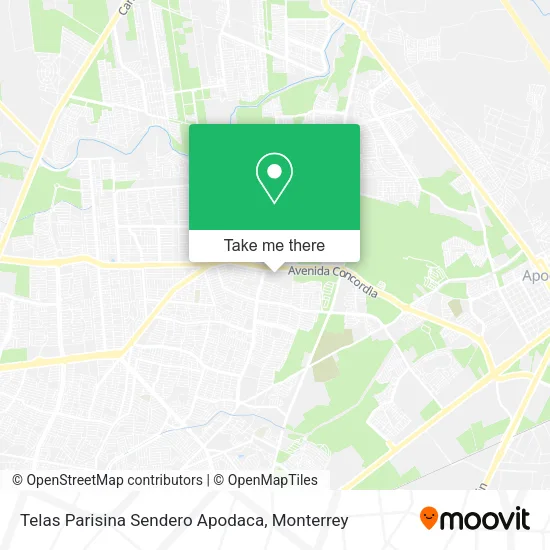 Mapa de Telas Parisina Sendero Apodaca