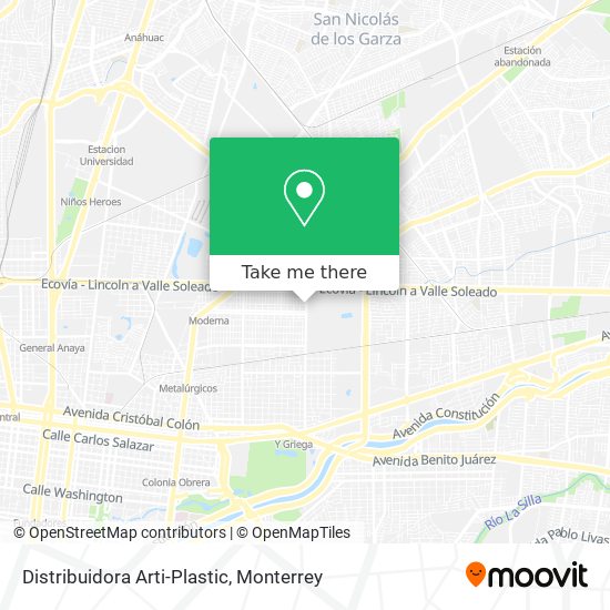 Distribuidora Arti-Plastic map