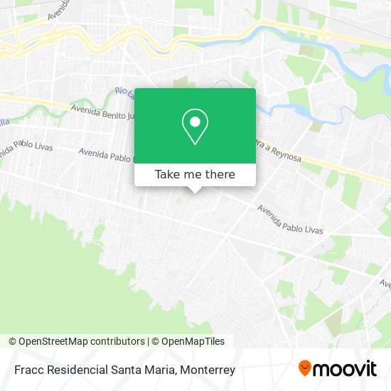 Mapa de Fracc Residencial Santa Maria
