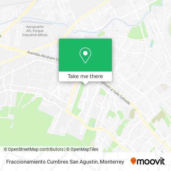 Mapa de Fraccionamiento Cumbres San Agustin
