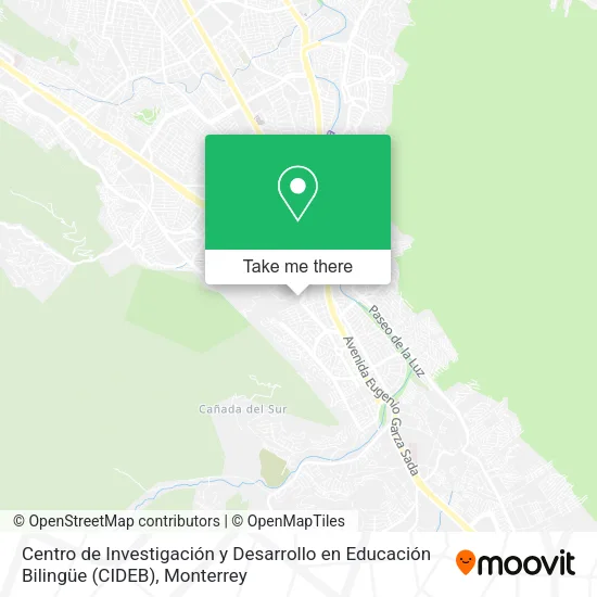 Mapa de Centro de Investigación y Desarrollo en Educación Bilingüe (CIDEB)