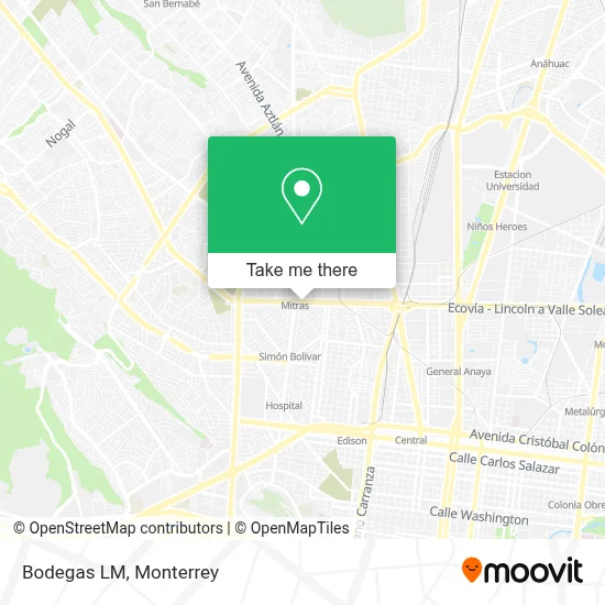 Bodegas LM map
