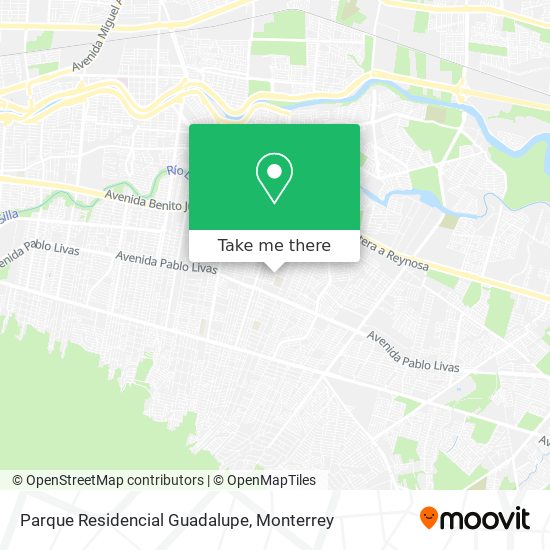 Mapa de Parque Residencial Guadalupe