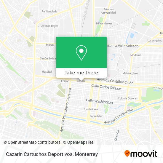 Mapa de Cazarin Cartuchos Deportivos