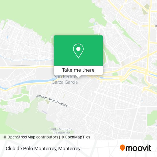 Mapa de Club de Polo Monterrey