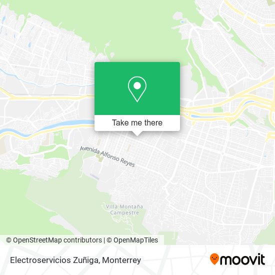 Electroservicios Zuñiga map