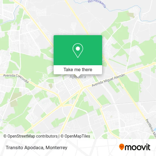 Transito Apodaca map