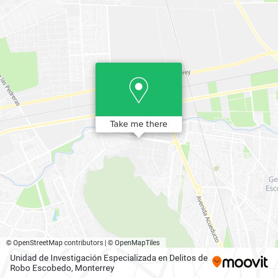 Unidad de Investigación Especializada en Delitos de Robo Escobedo map