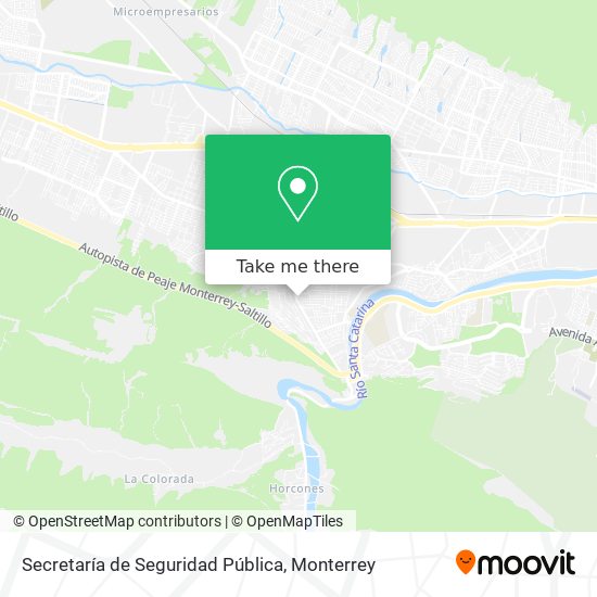 Secretaría de Seguridad Pública map