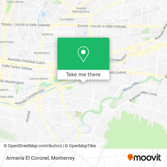 Armería  El Coronel map