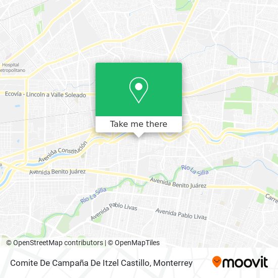 Comite De Campaña De Itzel Castillo map