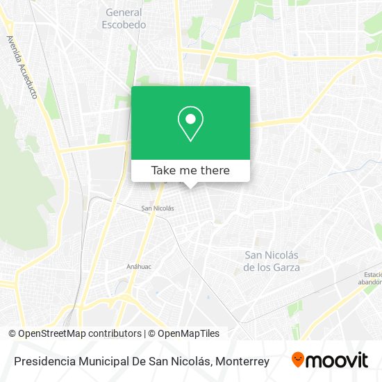 Mapa de Presidencia Municipal De San Nicolás