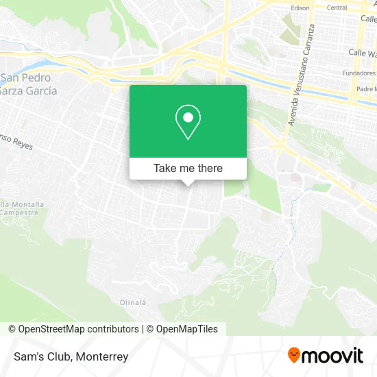 Sam's Club map