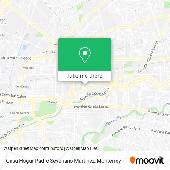 Mapa de Casa Hogar Padre Severiano Martínez