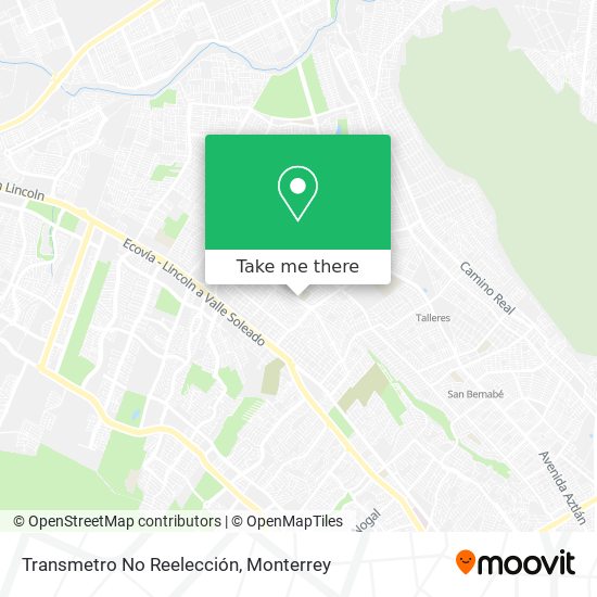 Transmetro No Reelección map
