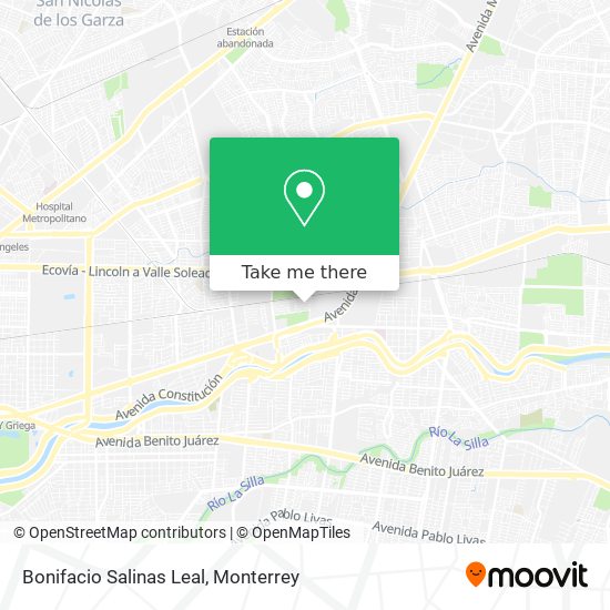 Bonifacio Salinas Leal map