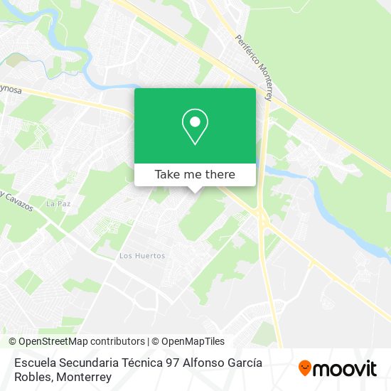 Escuela Secundaria Técnica 97  Alfonso García Robles map