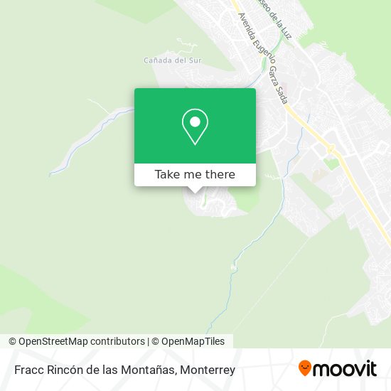 Fracc Rincón de las Montañas map