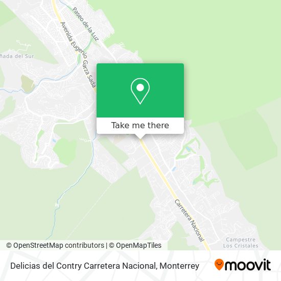 Delicias del Contry Carretera Nacional map