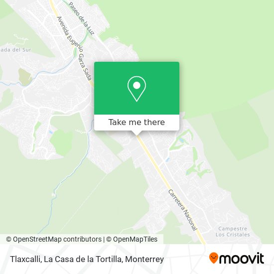 Tlaxcalli, La Casa de la Tortilla map