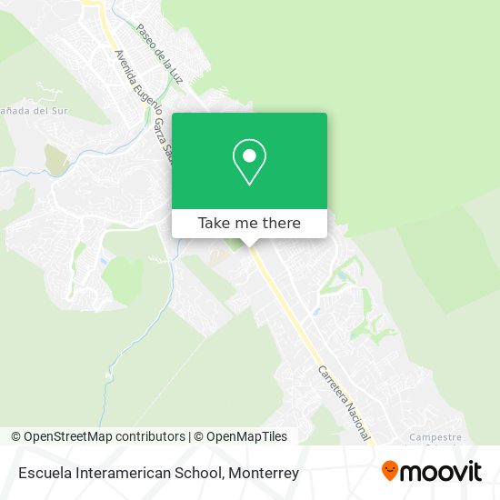 Mapa de Escuela Interamerican School