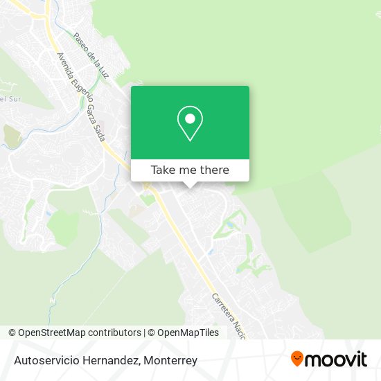 Autoservicio Hernandez map