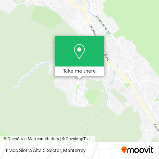 Mapa de Fracc Sierra Alta 5 Sector